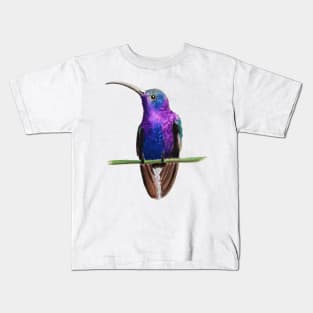 Violet Saberwing Watercolor and Ink Kids T-Shirt